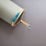 Neon Apatite Adjustable Stacking Bracelet Aaria Tees
