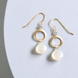 The Airie Earring - White Chalcedony Silver Aaria Tees