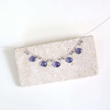 Tanzanite Quartz Silver Sparkler Necklace Aaria Tees