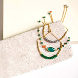 Green Jade Adjustable Stacking Bracelet Aaria Tees