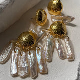 Tillie Pearl Statement Earrings Aaria Tees