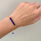 Lapis Lazuli Adjustable Stacking Bracelet Aaria Tees