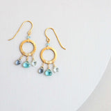 The Boho Mini Earring - Aquamarine and Iolite Aaria Tees