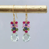 Green Amethyst Bala Earrings Aaria Tees