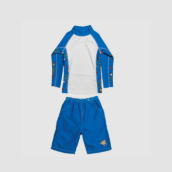 Boys 2 Long Sleeve Rashguard Set - Aaria Tees