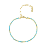 Chloe Tennis Bracelet Turquoise Aaria Tees