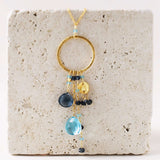 Aquamarine and Iolite Ammil Necklace Aaria Tees