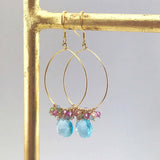 Aquamarine Quartz Swing Earring Aaria Tees