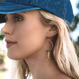 Green Apatite Mini Swing Earrings Aaria Tees