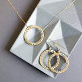 Labradorite Halo Necklace Aaria Tees