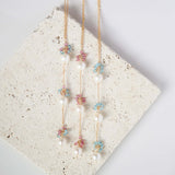 Pearl and Gemstone Necklace Collection Aaria Tees