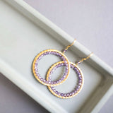 Amethyst Halo Jewelry Set Aaria Tees