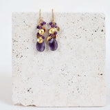 Amethyst Aurora Earrings Aaria Tees