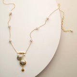 Labradorite Bezel Necklace Aaria Tees