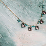 Rhodolite Garnet Sparkler Necklace Aaria Tees