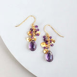 Amethyst Aurora Earrings Aaria Tees