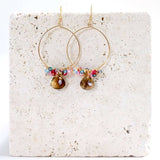 Smoky Quartz Swing Earrings Aaria Tees