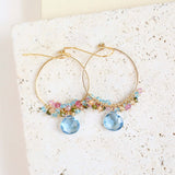 Aquamarine Quartz Swing Earring Aaria Tees