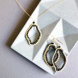 Black Spinel Freestyle Earrings Aaria Tees