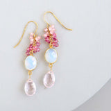 Bezel Cluster Earrings Aaria Tees