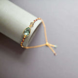 Green Amethyst Silver Isla Bracelet Aaria Tees