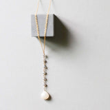 White Chalcedony Yoga Necklace Aaria Tees