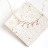 Black Spinel Gemstone Mini Sparkler Necklace Aaria Tees