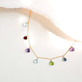 Gold Rainbow Sparkler Necklace Aaria Tees