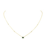 Nora Emerald Necklace Aaria Tees