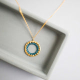 London Blue Quartz Halo Jewelry Set Aaria Tees