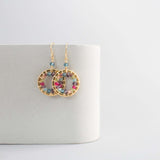 Rainbow Halo Mini Earrings Aaria Tees