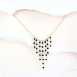 Mini Gemstone Fringe Necklaces Aaria Tees