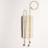 Smoky Quartz Pearl Convertible Necklace Aaria Tees