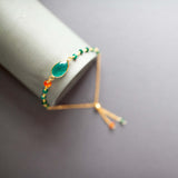 Bracelet Set: Green Onyx and Green Jade Aaria Tees