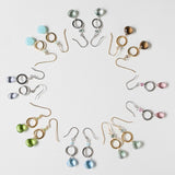 The Airie Earring - Peridot Quartz Gold Aaria Tees