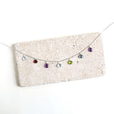 Gold Rainbow Sparkler Necklace Aaria Tees