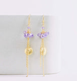 Amethyst En Pointe Earrings Aaria Tees