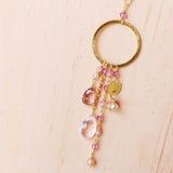 The Ammil Necklace - Rose Pink Gemstones Aaria Tees