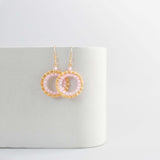 Rose Quartz Halo Jewelry Set Aaria Tees
