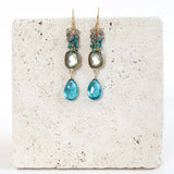 Bezel Cluster Earrings Aaria Tees