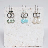 The Airie Earring - Green Amethyst Silver Aaria Tees