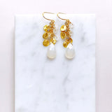 The Aurora Earring - White Chalcedony Aaria Tees
