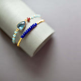 Lapis Lazuli Adjustable Stacking Bracelet Aaria Tees