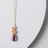 Rhodolite Garnet Cluster Necklace Aaria Tees