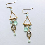 Smoky Quartz Chandie Earrings Aaria Tees