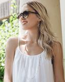 Labradorite Necklace & Earring Layering Set Aaria Tees