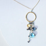 Aquamarine and Iolite Ammil Necklace Aaria Tees