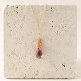 Rhodolite Garnet Cluster Necklace Aaria Tees