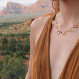 Citrine Sparkler Necklace Aaria Tees