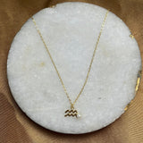 Zodiac Pearl Necklace Aaria Tees